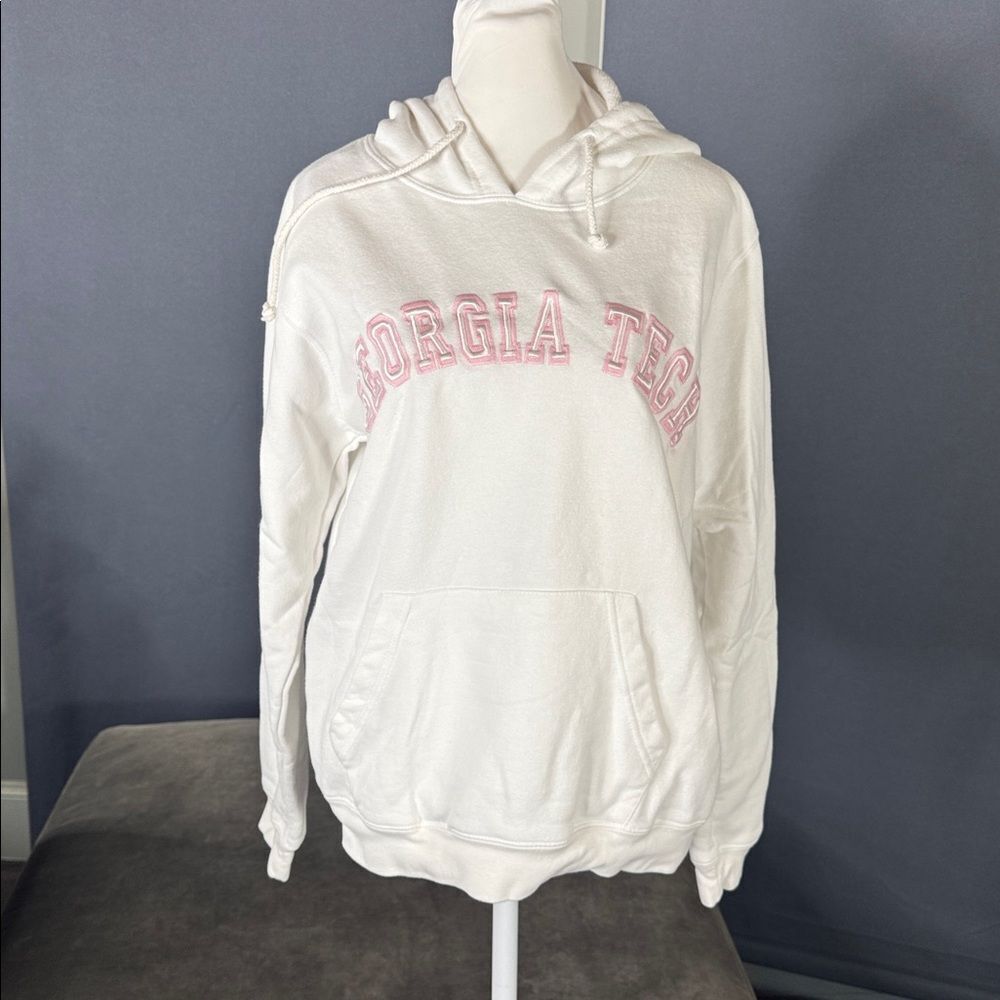 Women’s Georgia Tech White Hoodie Size L NEW